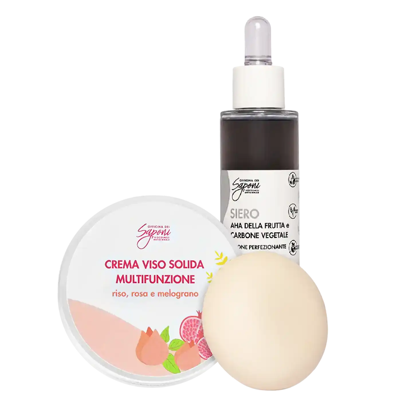 Officina dei Saponi Azione Perfezionante Kit Siero + Crema pori