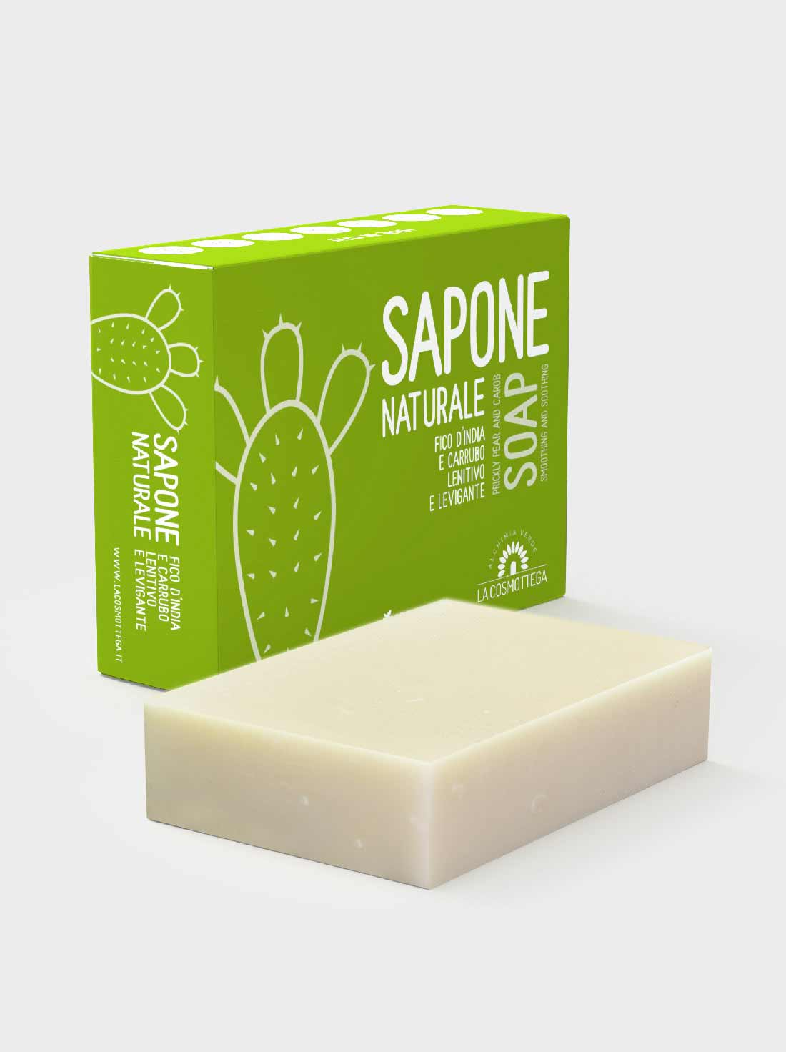La Cosmottega Sapone Fico d'India e Carrubo 120 g