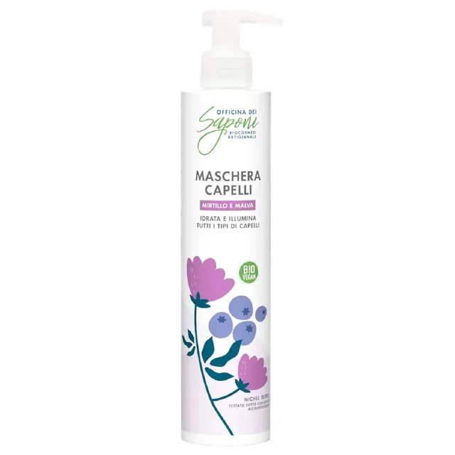 Officina dei Saponi Mirtillo e Malva Maschera Capelli