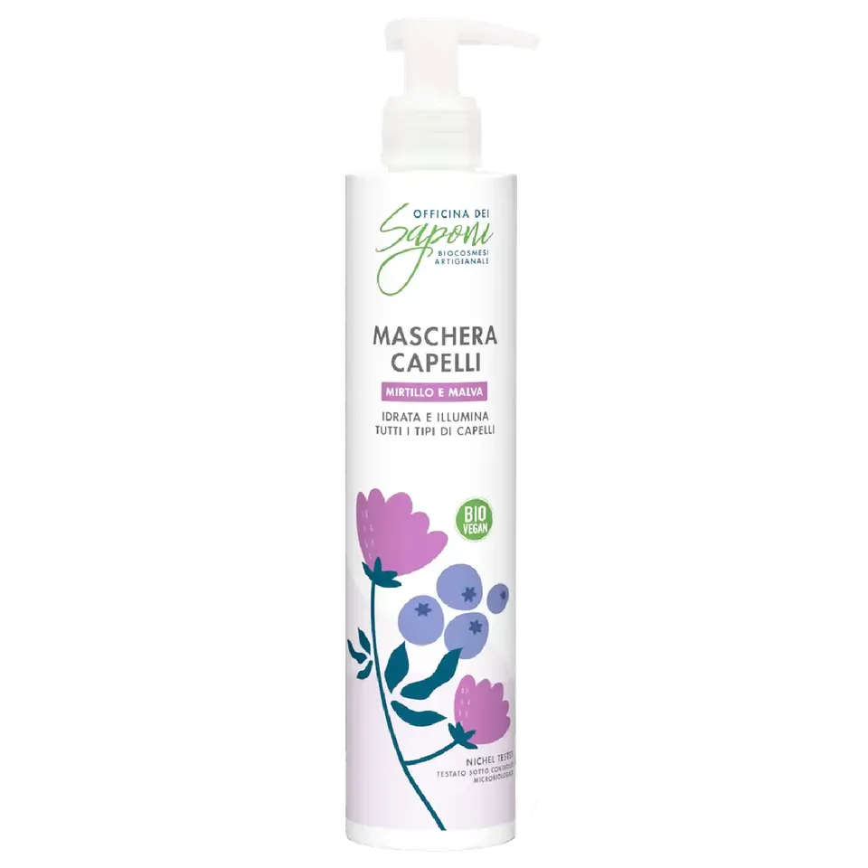 Officina dei Saponi Mirtillo e Malva Maschera Capelli