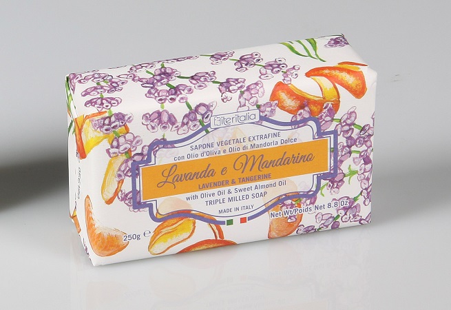Iteritalia Lavanda Mandarino Sapone Vegetale 250g corpo
