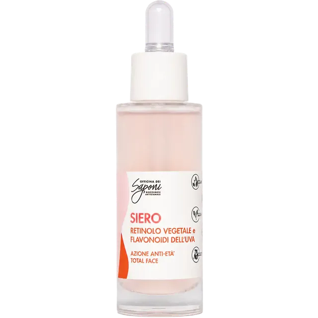 Officina dei Saponi Rosa siero viso anti-età retinolo uva