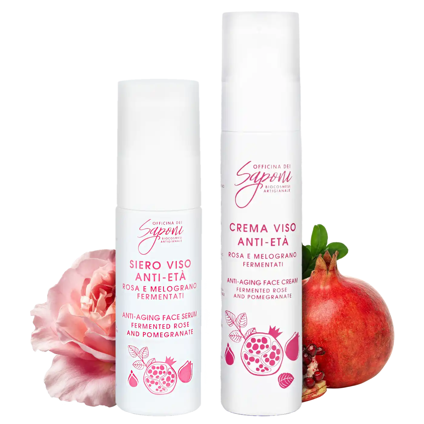 Officina dei Saponi Viso Fermentati crema + siero viso antietà