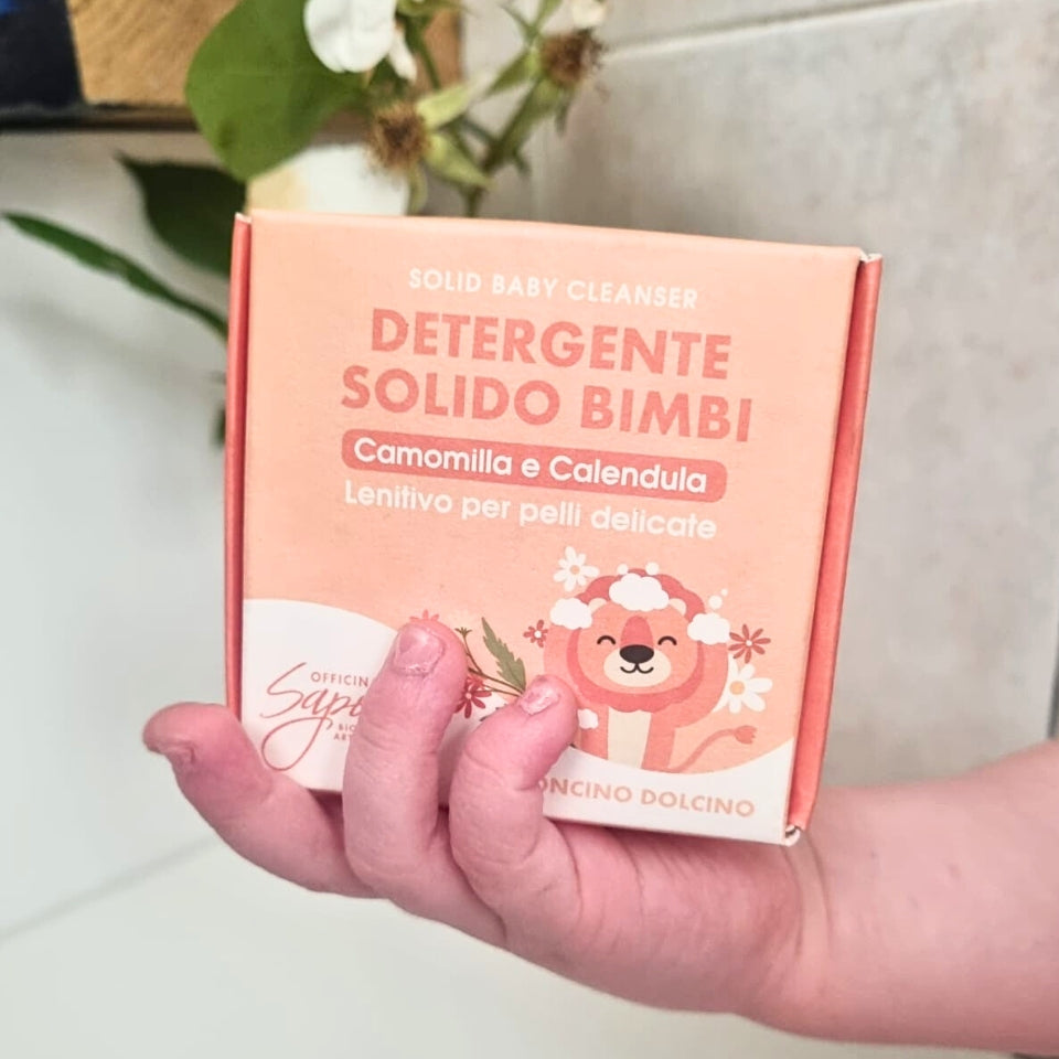 Officina dei Saponi Bimbi Camomilla Calendula Detergente Solido delicato