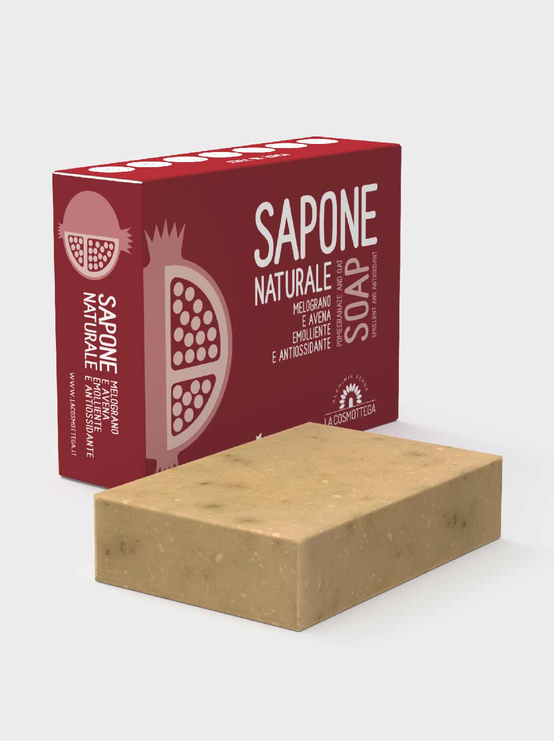 La Cosmottega sapone solido melograno e avena pelli sensibili