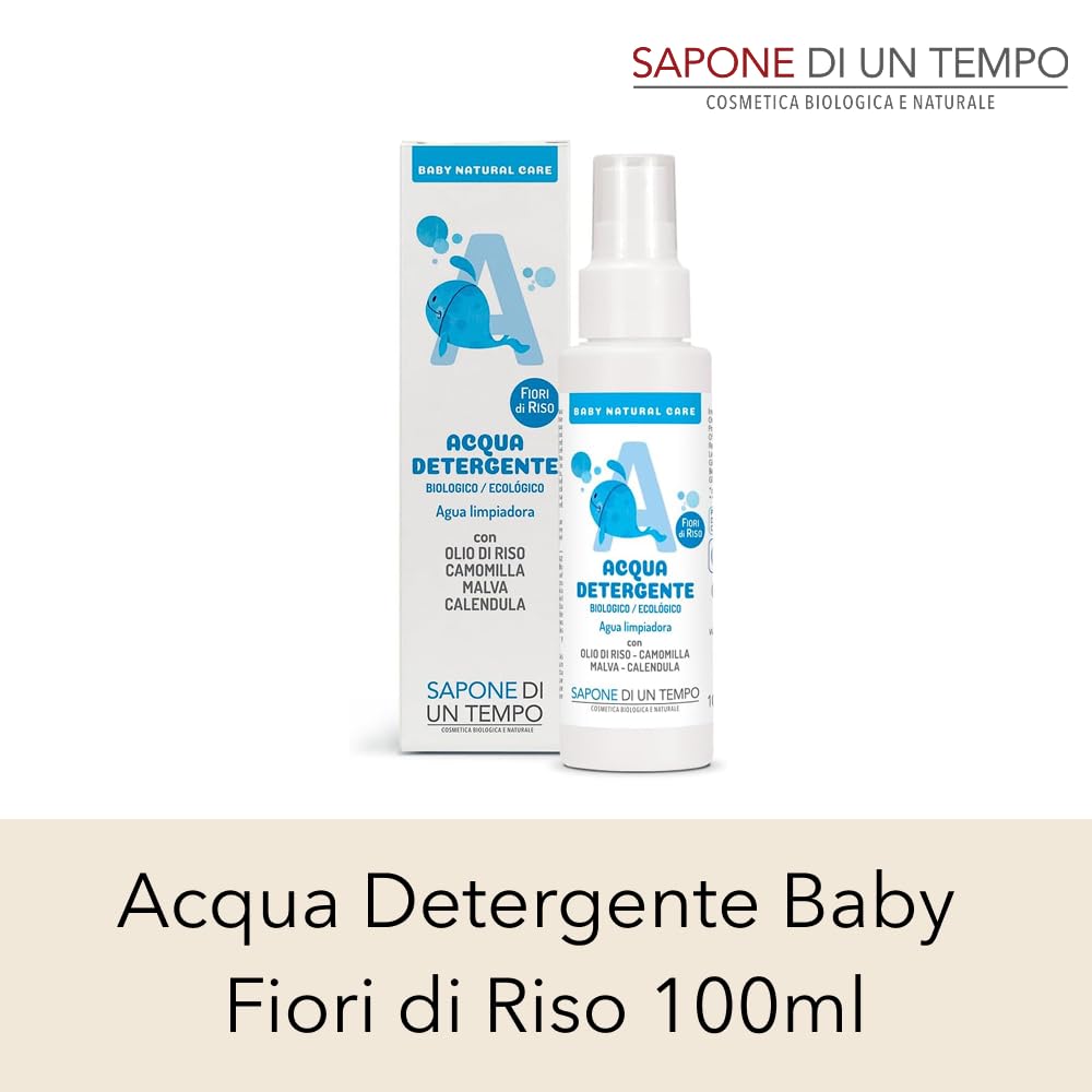Sapone di un Tempo Baby Acqua Detergente Fiori di Riso 100 ml