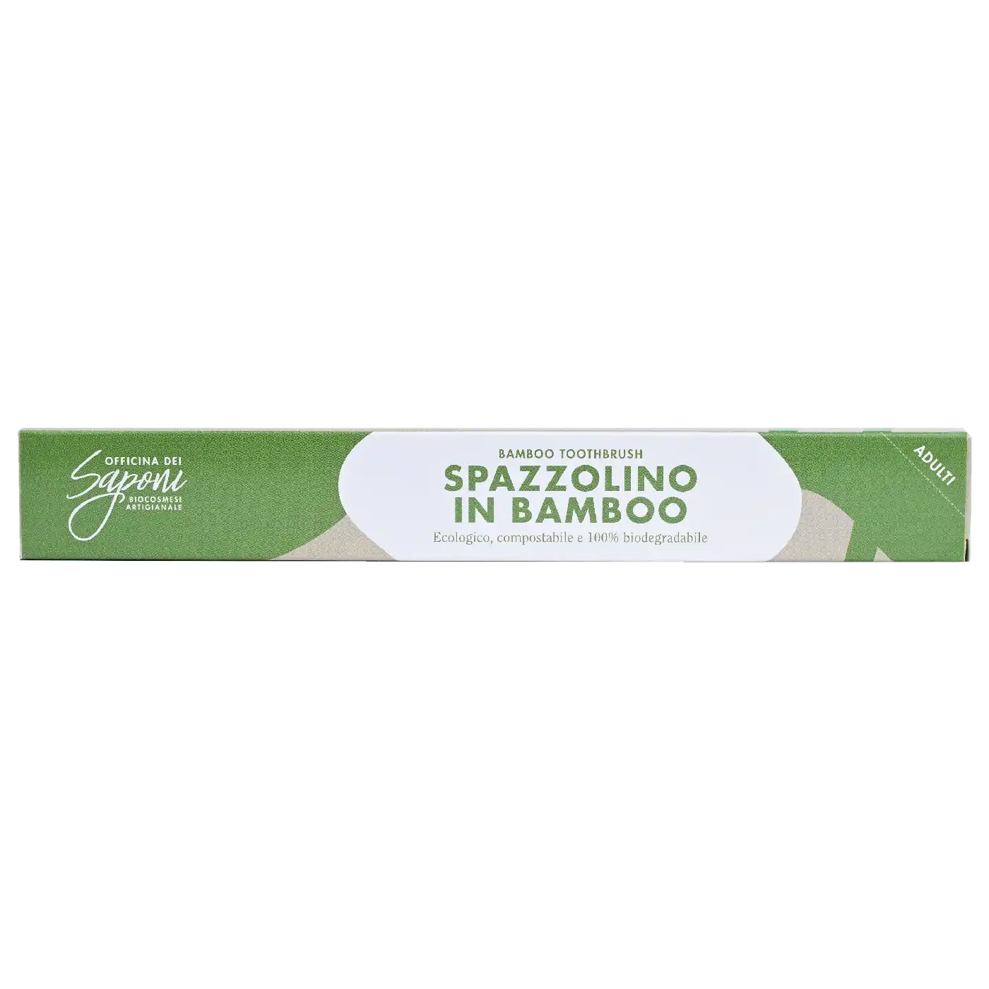 Officina dei Saponi Spazzolino Adulti in Bambù Carbone