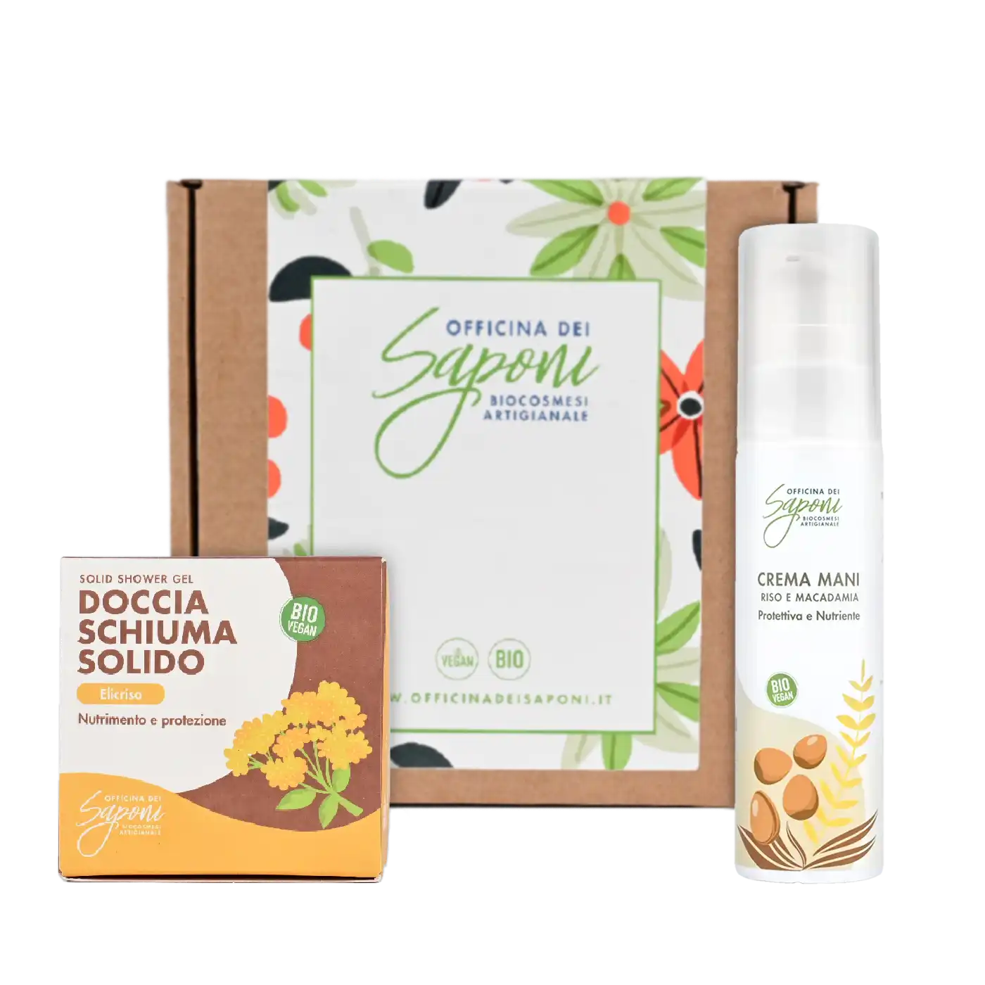 Officina dei Saponi Box Regalo Crema Mani Docciaschiuma Solido