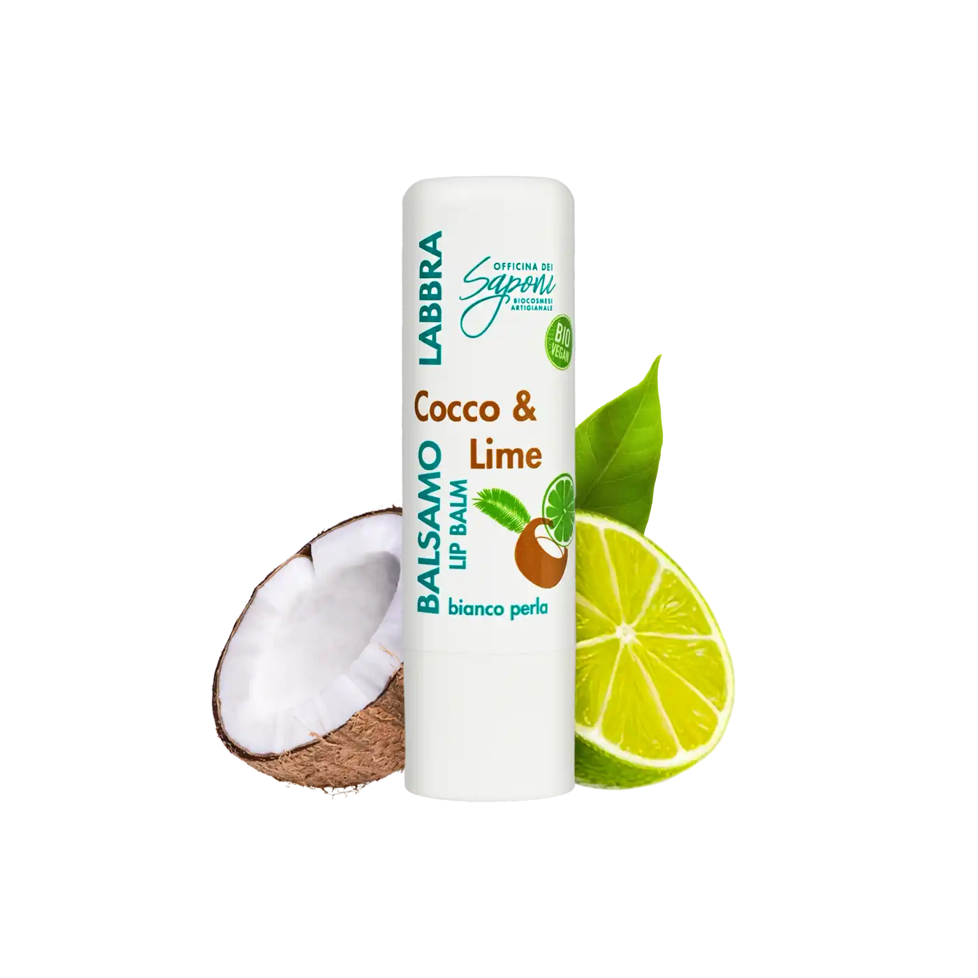 Officina dei Saponi Cocco e Lime balsamo labbra rinfrescante