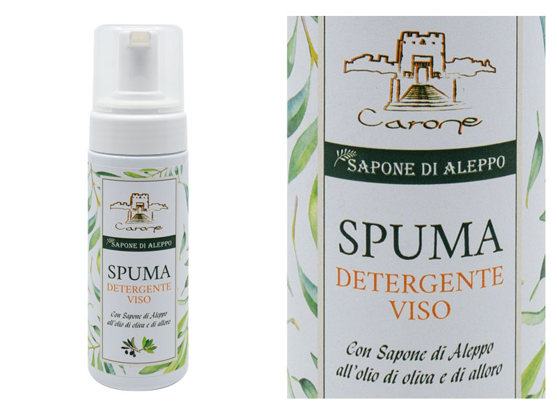 Noire di Hammam Sapone di Aleppo spuma viso detergente 150 ml