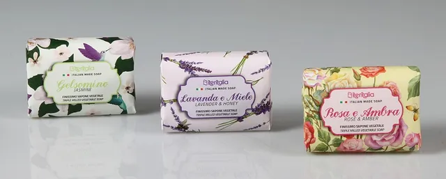 Iteritalia Primavera Saponetta extrafine 125g rosa e ambra