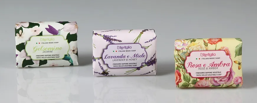Iteritalia Primavera Saponetta extrafine 125g rosa e ambra
