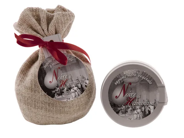 Noire di Hammam sapone in sacchetto confezione regalo