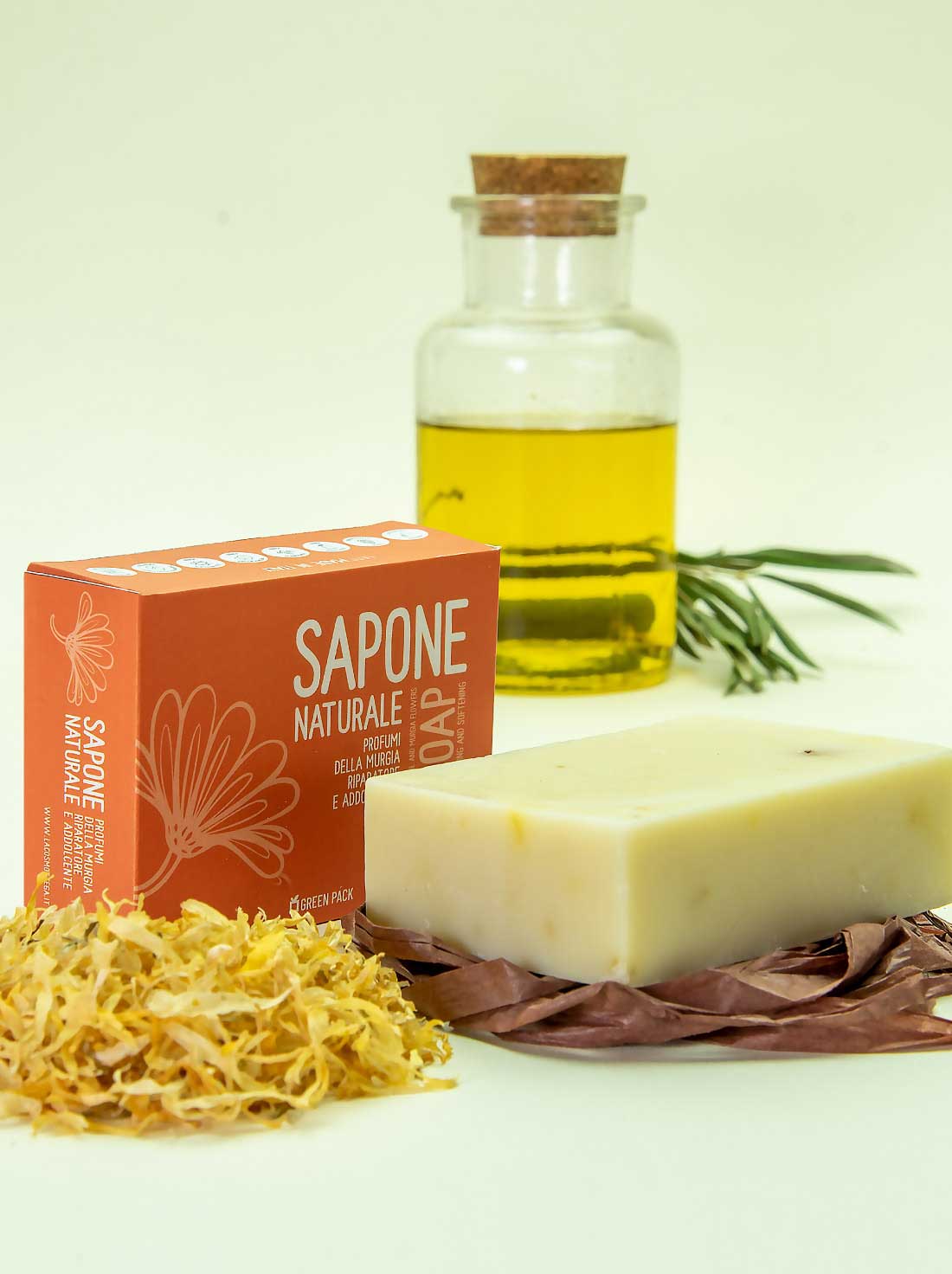 La Cosmottega Sapone Solido Profumi della Murgia 120 g calendula