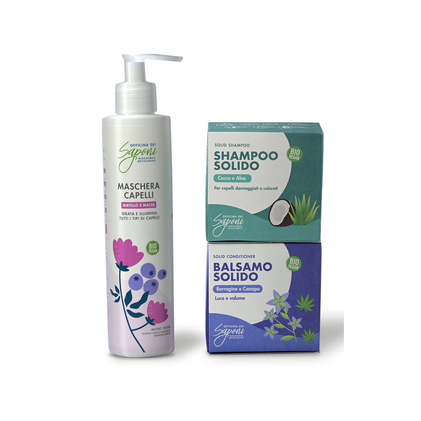 Officina dei Saponi Routine per Capelli Ricci kit 3 pezzi crespo