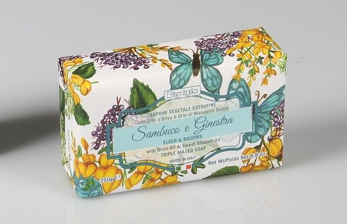 Iteritalia Italian Made Saponetta vegetale 250g sambuco ginestra