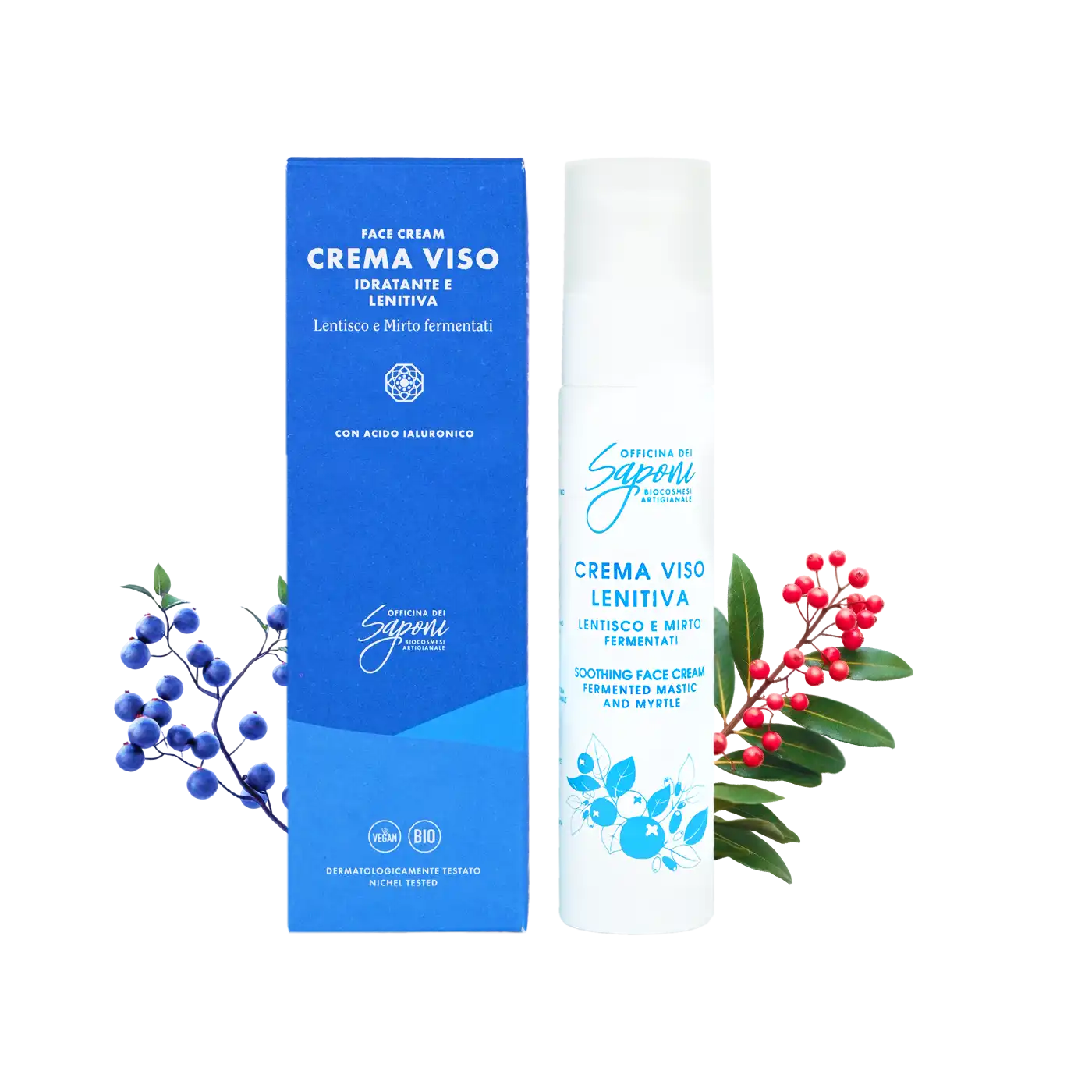 Officina dei Saponi Viso Crema Idratante Lenitiva ialuronica