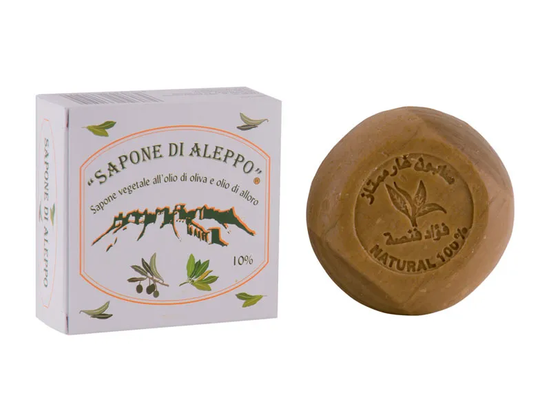 Noire di Hammam Sapone di Aleppo saponetta 100 g olio alloro 10%