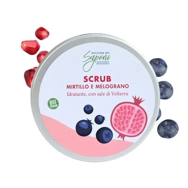 Officina dei Saponi Mirtillo e Melograno scrub corpo solido