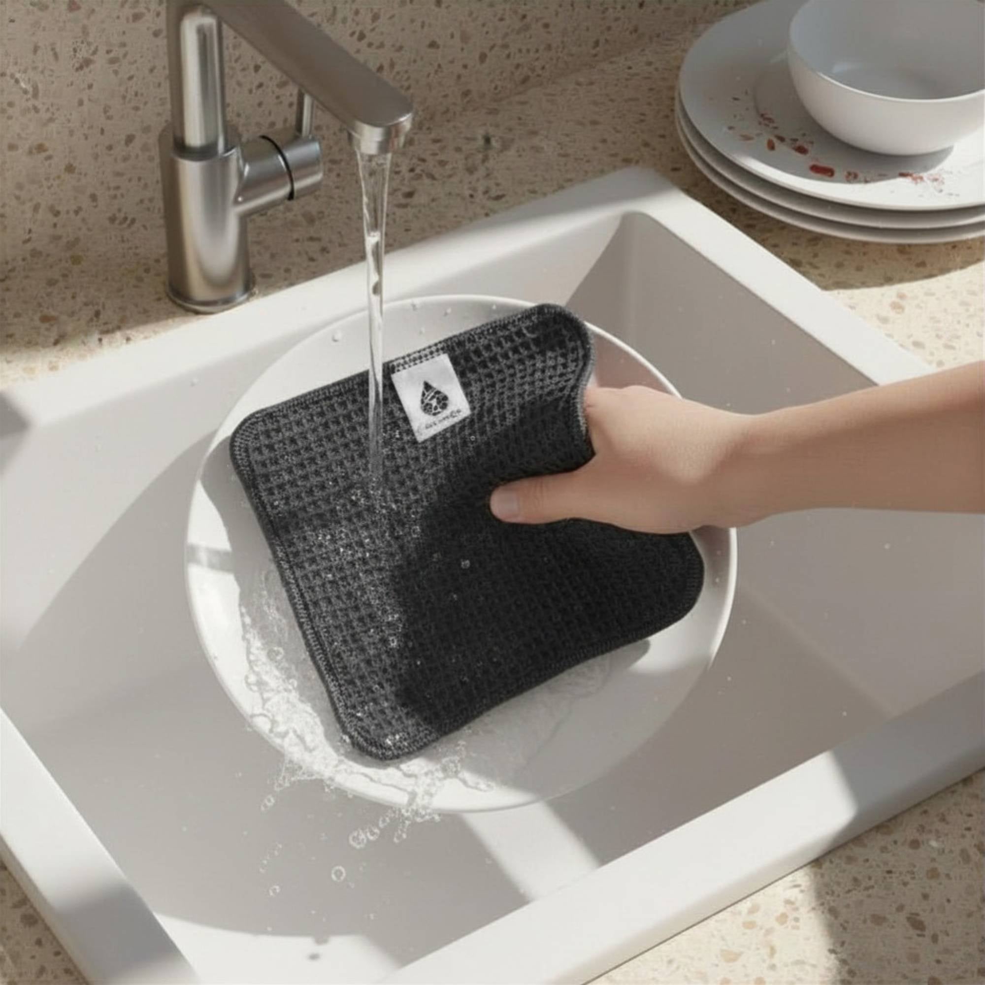 hello simple Panno Cucina cotone bio 20x20 1 pezzo lavabile