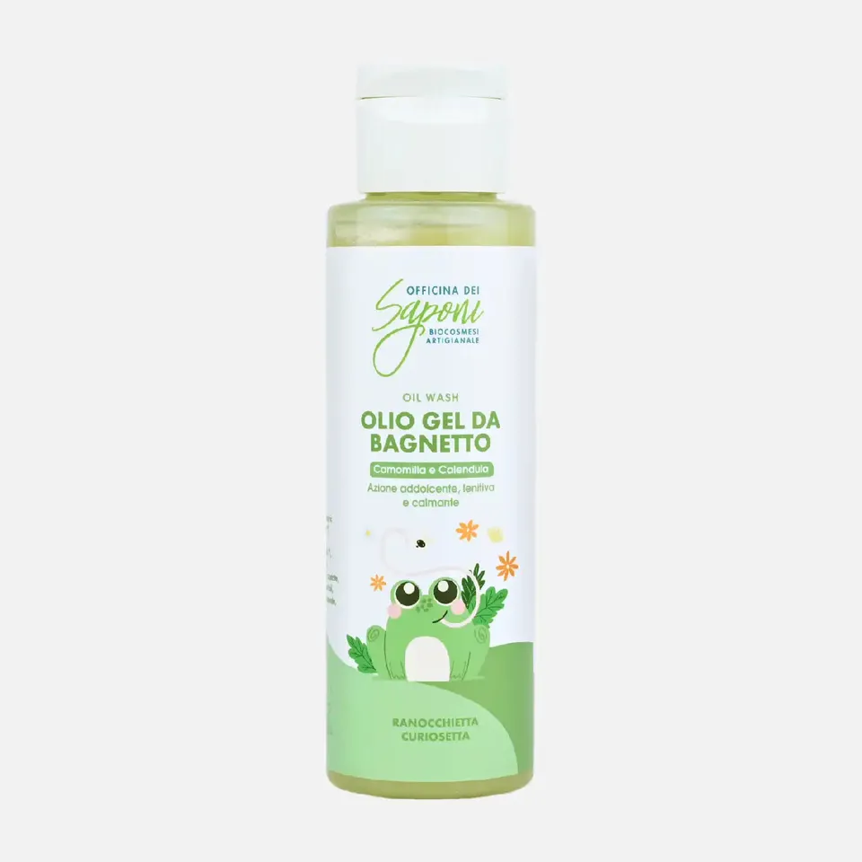 Officina dei Saponi Bimbi olio gel detergente camomilla e calendula