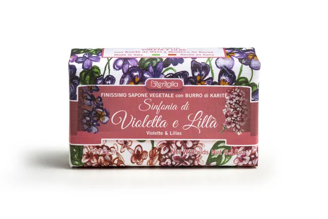 Iteritalia Sinfonie Floreali sapone 175 g violetta lilla