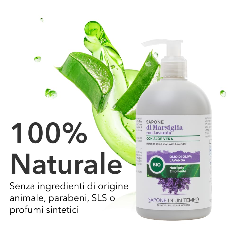 Sapone di un Tempo Marsiglia Liquido Lavanda 500ml delicato