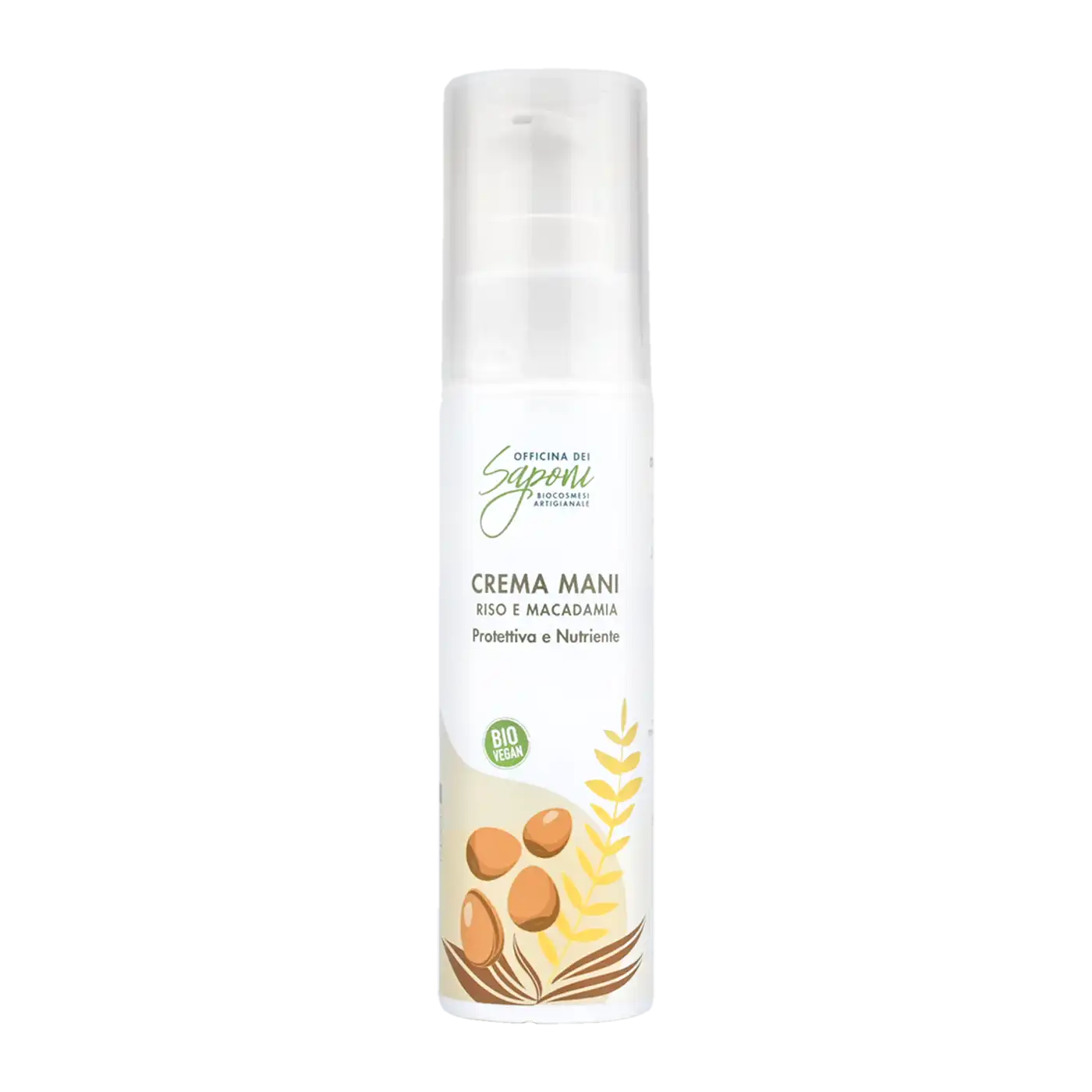 Officina dei Saponi Riso e Macadamia Crema Mani Nutriente