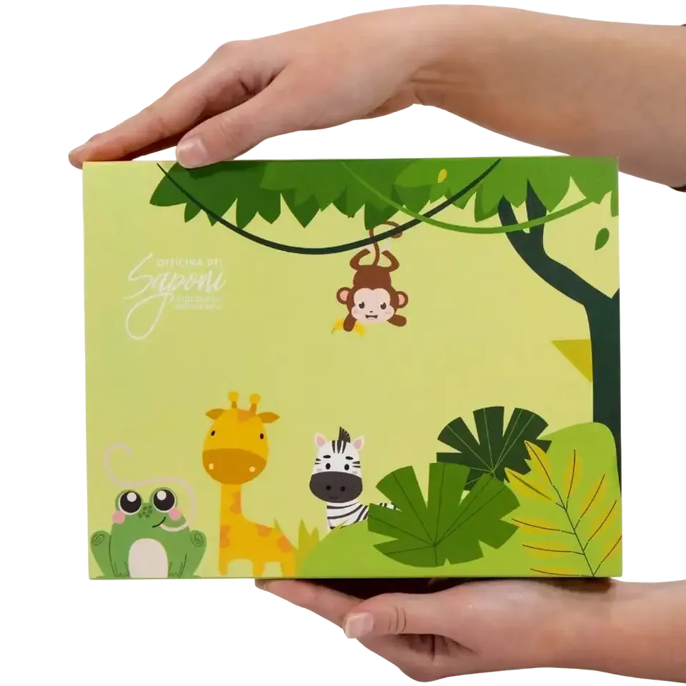 Officina dei Saponi Bimbi Box regalo vuota carta 23x17 cm