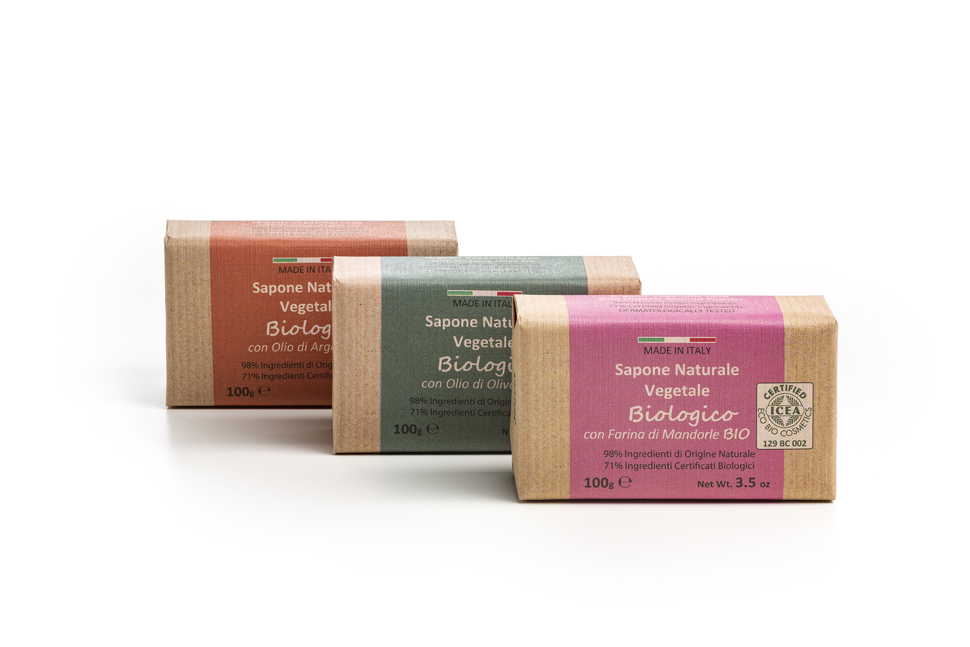 Iteritalia Biologico Argan Sapone 100g pelle delicata