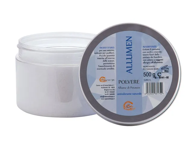 Noire di Hammam Allumen Allume di Potassio polvere 500 g
