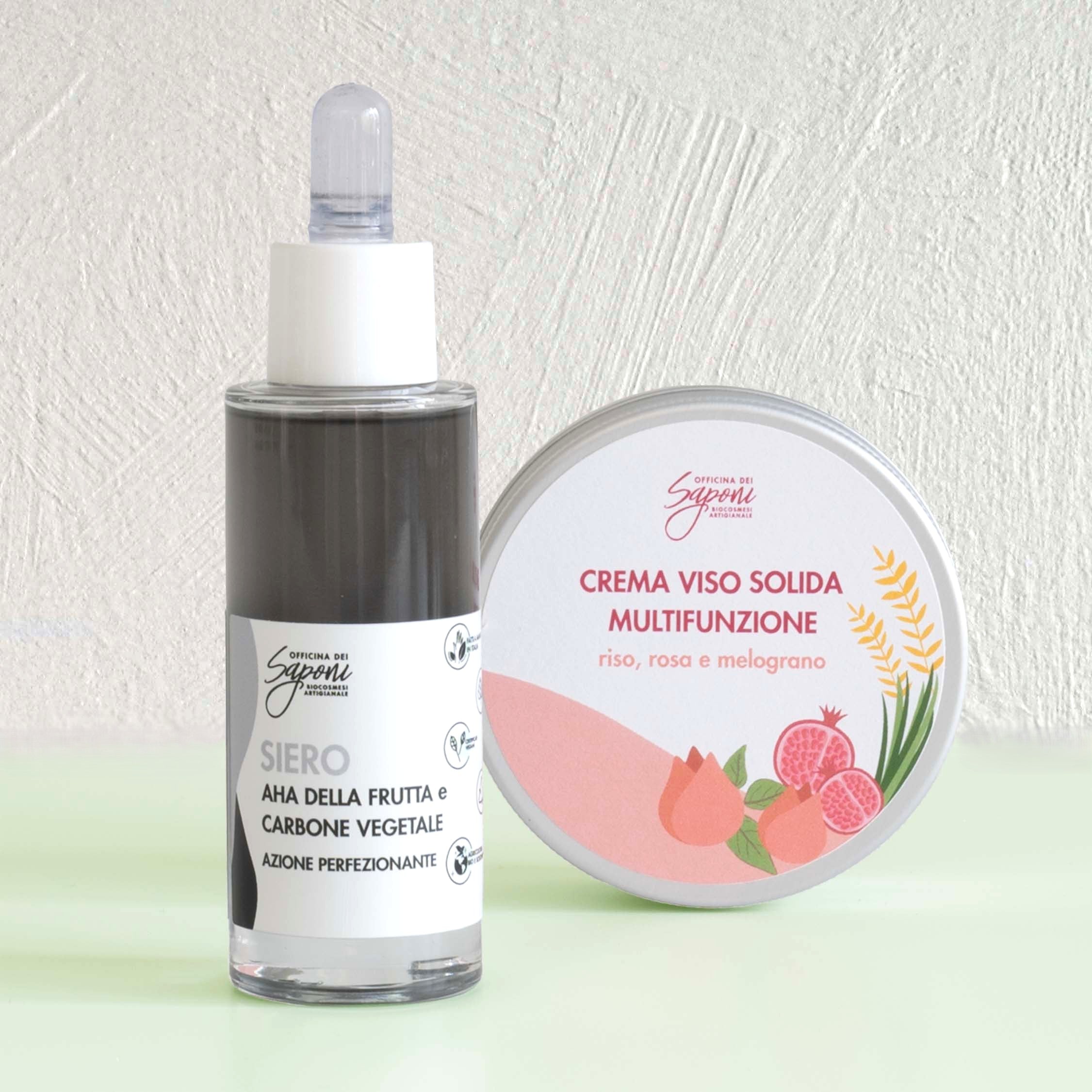 Officina dei Saponi Azione Perfezionante Kit Siero + Crema pori