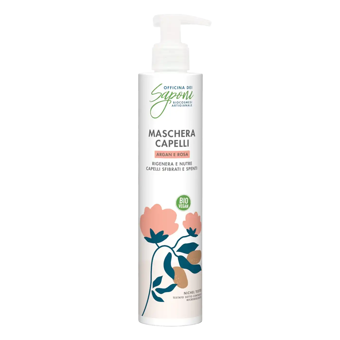 Officina dei Saponi Argan e Rosa maschera capelli secchi