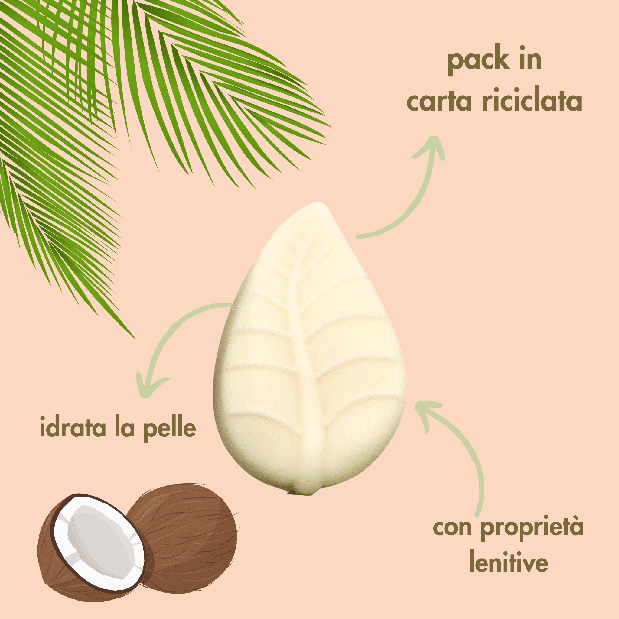 Officina dei Saponi Cocco Macadamia crema corpo solida nutriente