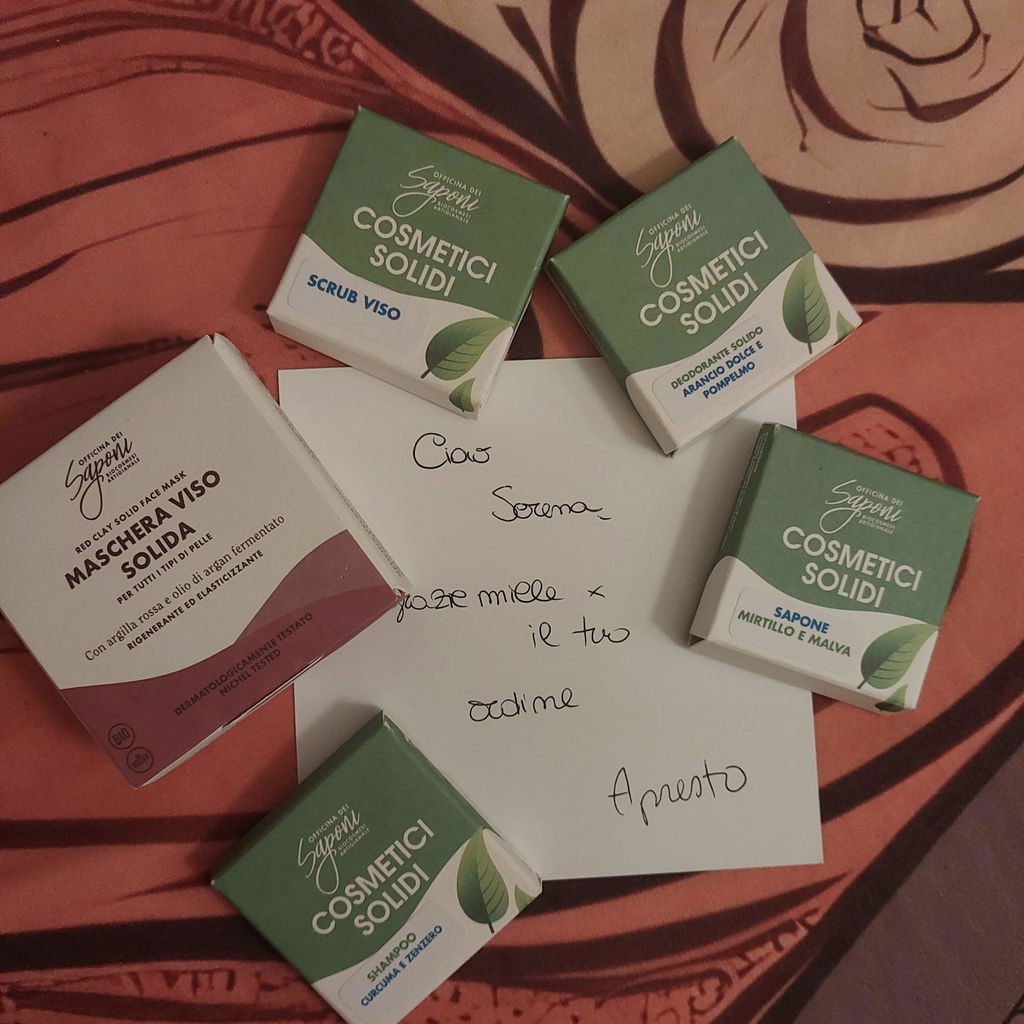 Officina dei Saponi Argilla Rossa Argan maschera solida rigenerante
