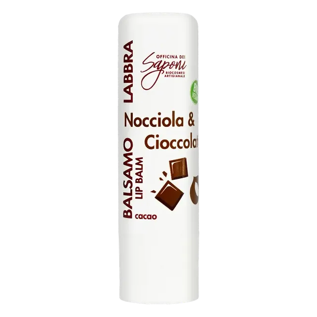 Officina dei Saponi Nocciola e Cioccolato balsamo labbra cacao