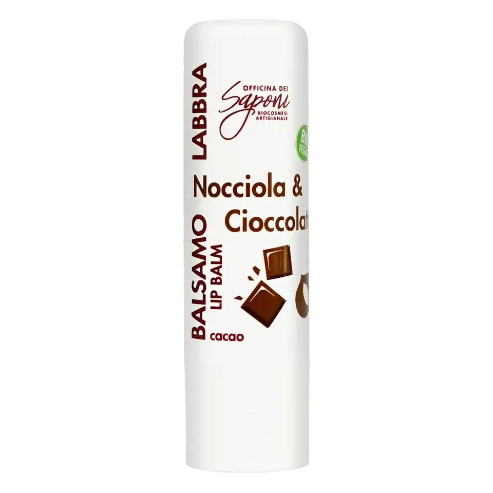 Officina dei Saponi Nocciola e Cioccolato balsamo labbra cacao
