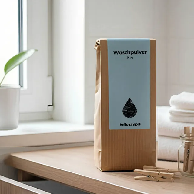 hello simple Pure Detersivo Bucato in Polvere Senza Profumo 700 g