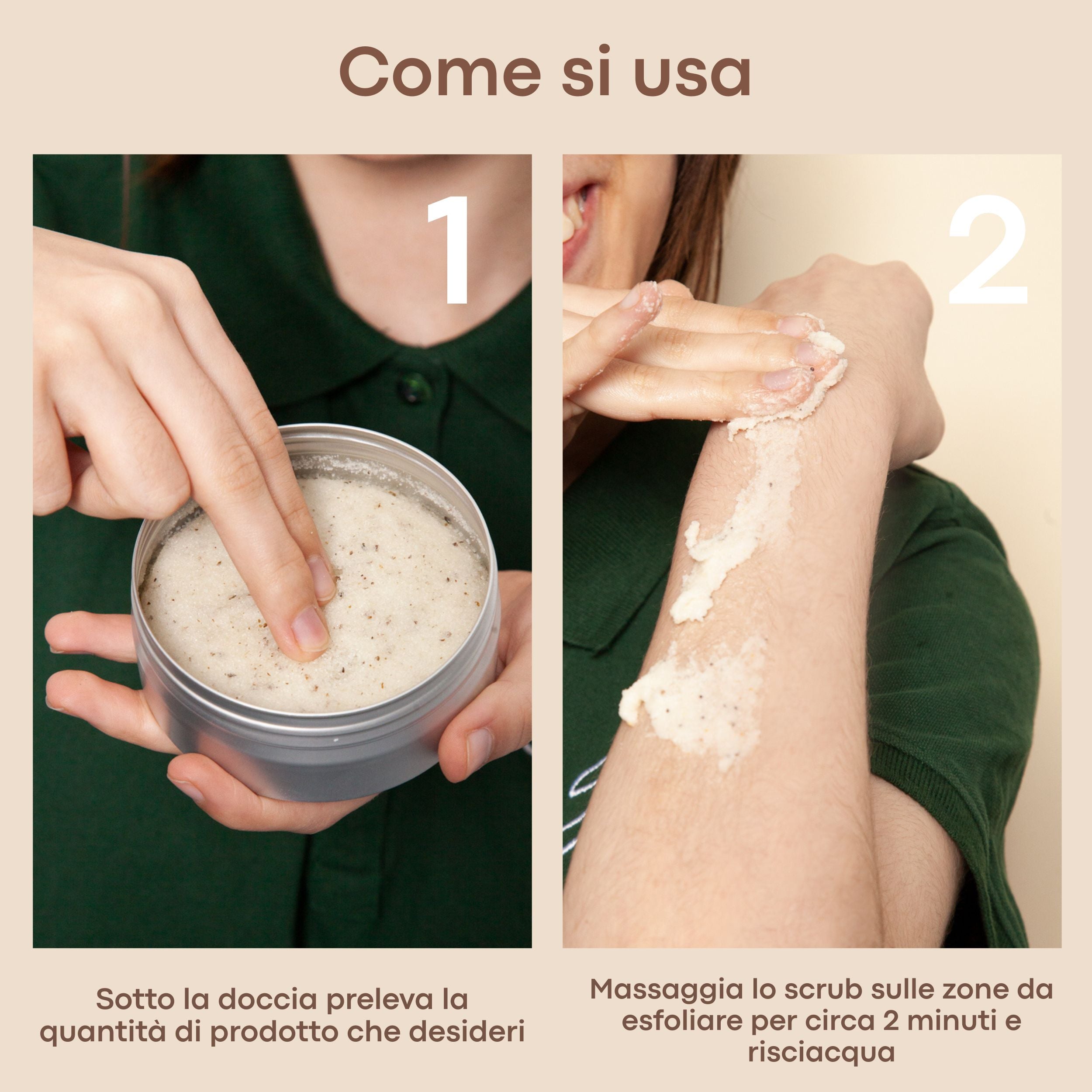 Officina dei Saponi Menta e Lemongrass scrub corpo biologico