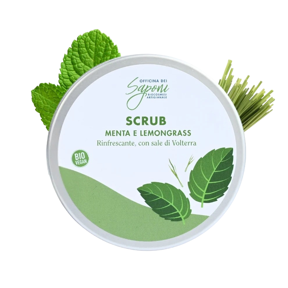 Officina dei Saponi Menta e Lemongrass scrub corpo biologico