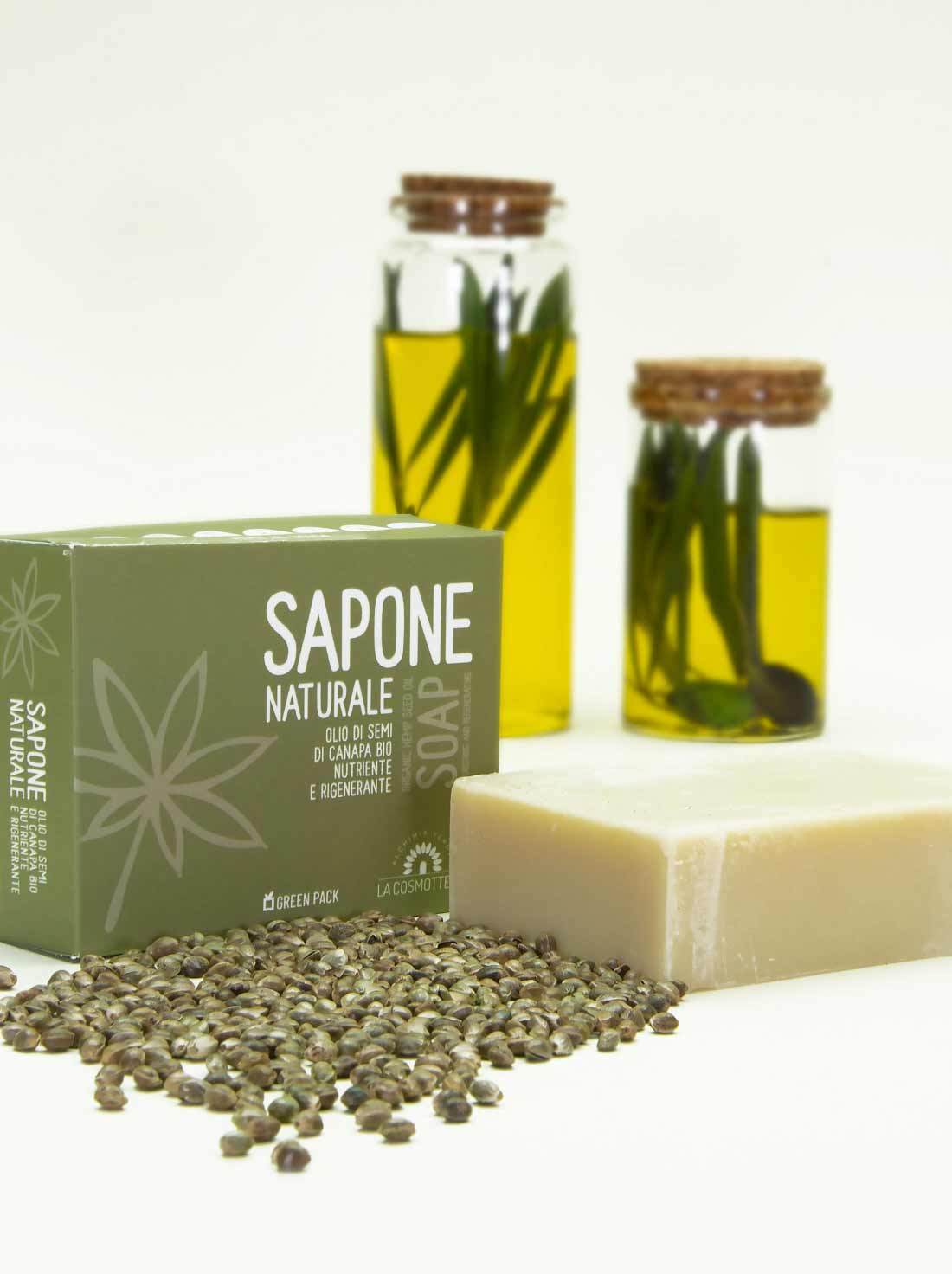 La Cosmottega Canapa Bio saponetta olio di canapa 120g