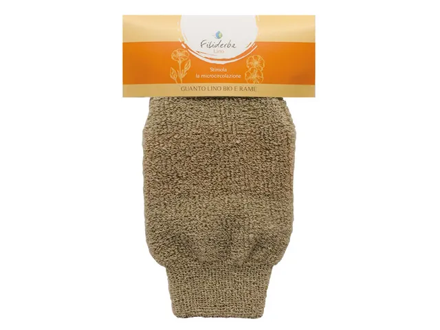 Noire di Hammam Filiderba guanto lino bio e rame esfoliante