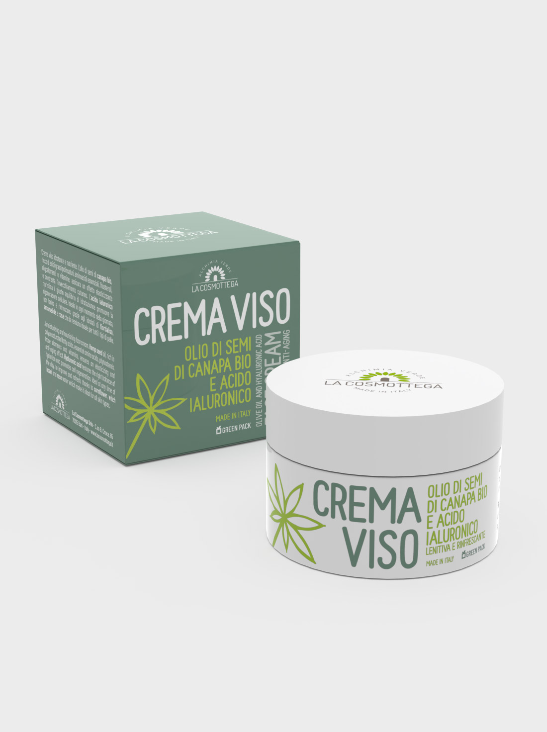 La Cosmottega Canapa Bio crema viso acido ialuronico