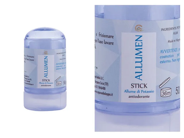 Noire di Hammam Allumen Allume di Potassio Stick 50 g Naturale