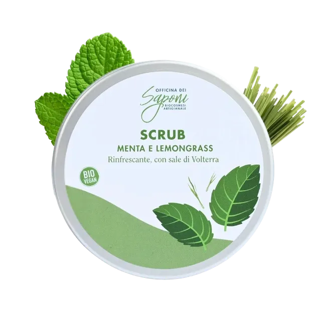 Officina dei Saponi Menta e Lemongrass scrub corpo biologico
