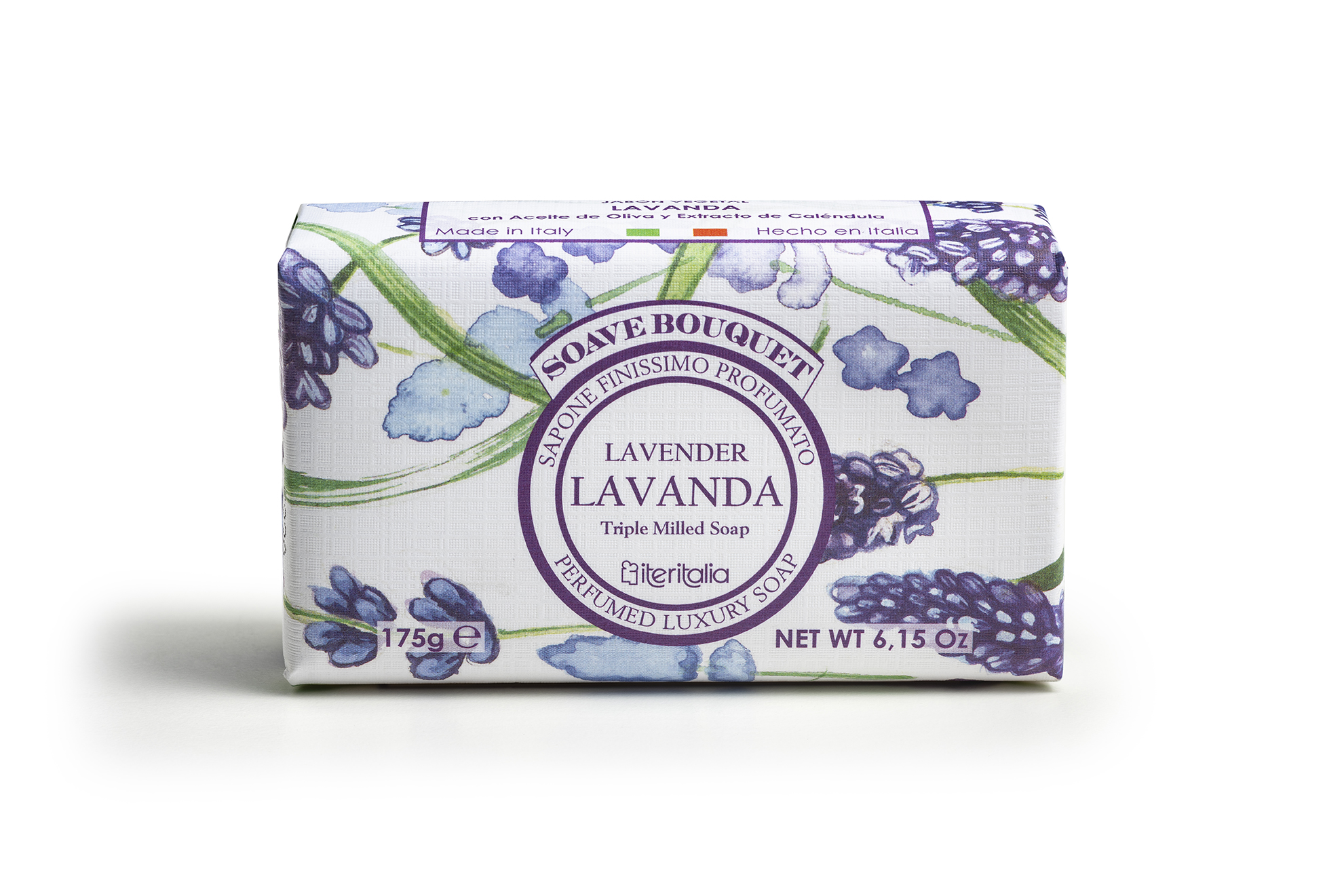 Iteritalia Soave Bouquet Lavanda saponetta 175g extrafine