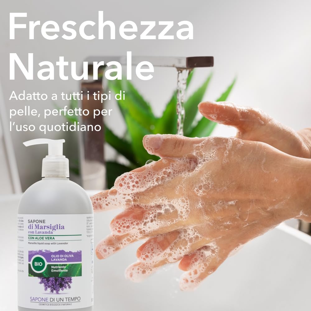 Sapone di un Tempo Marsiglia Liquido Lavanda 500ml delicato