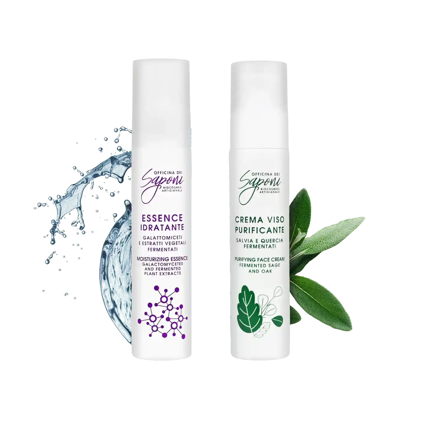 Officina dei Saponi Kit Viso Essence + Crema Purificante Anti-Imperfezioni