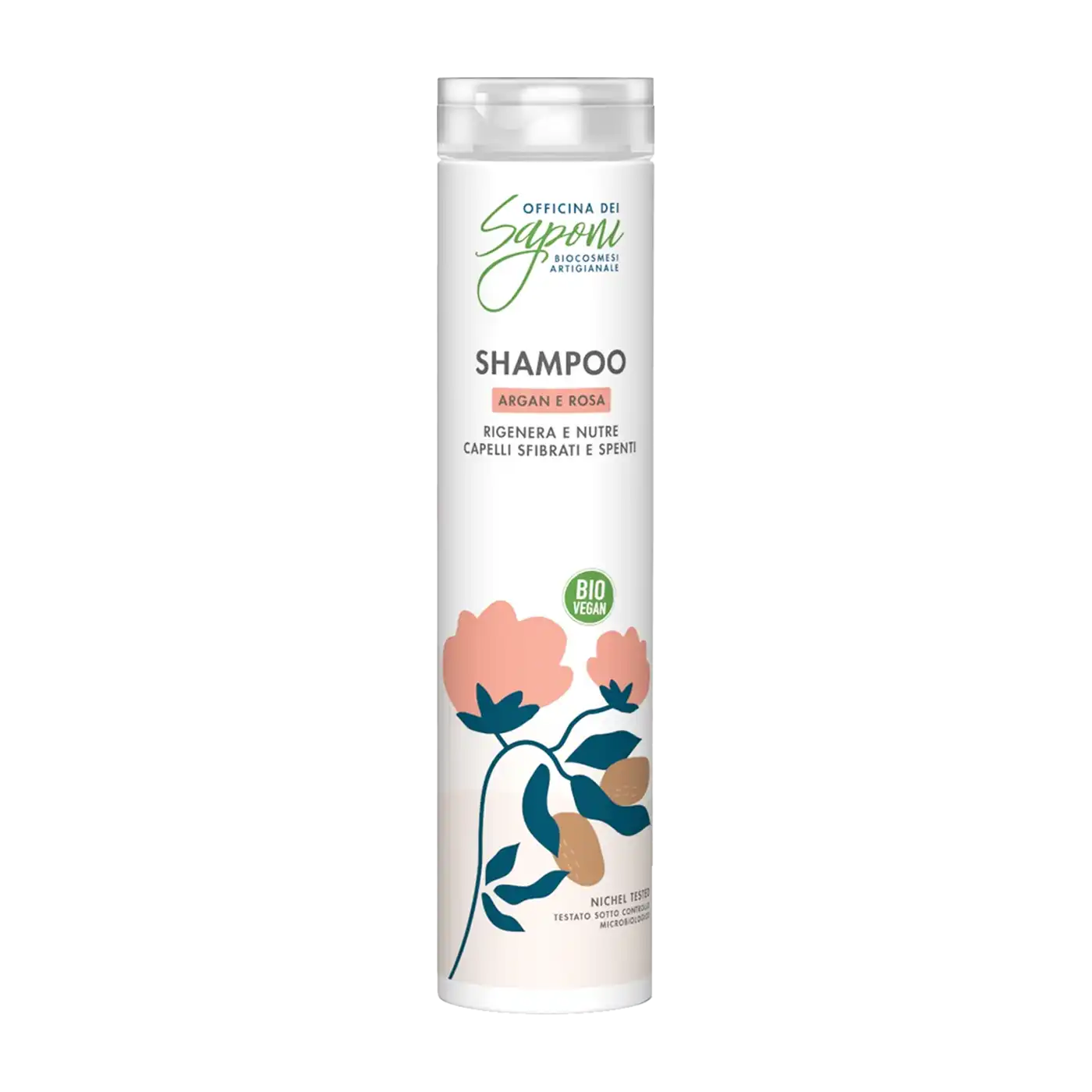 Officina dei Saponi Argan e Rosa Shampoo Capelli Sfibrati