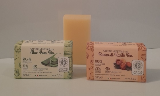 Iteritalia Cosmos Saponetta biologica 100g aloe vera viso e corpo